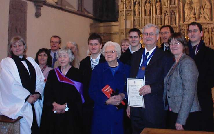 Award Ceremony at Brecon Cathedral